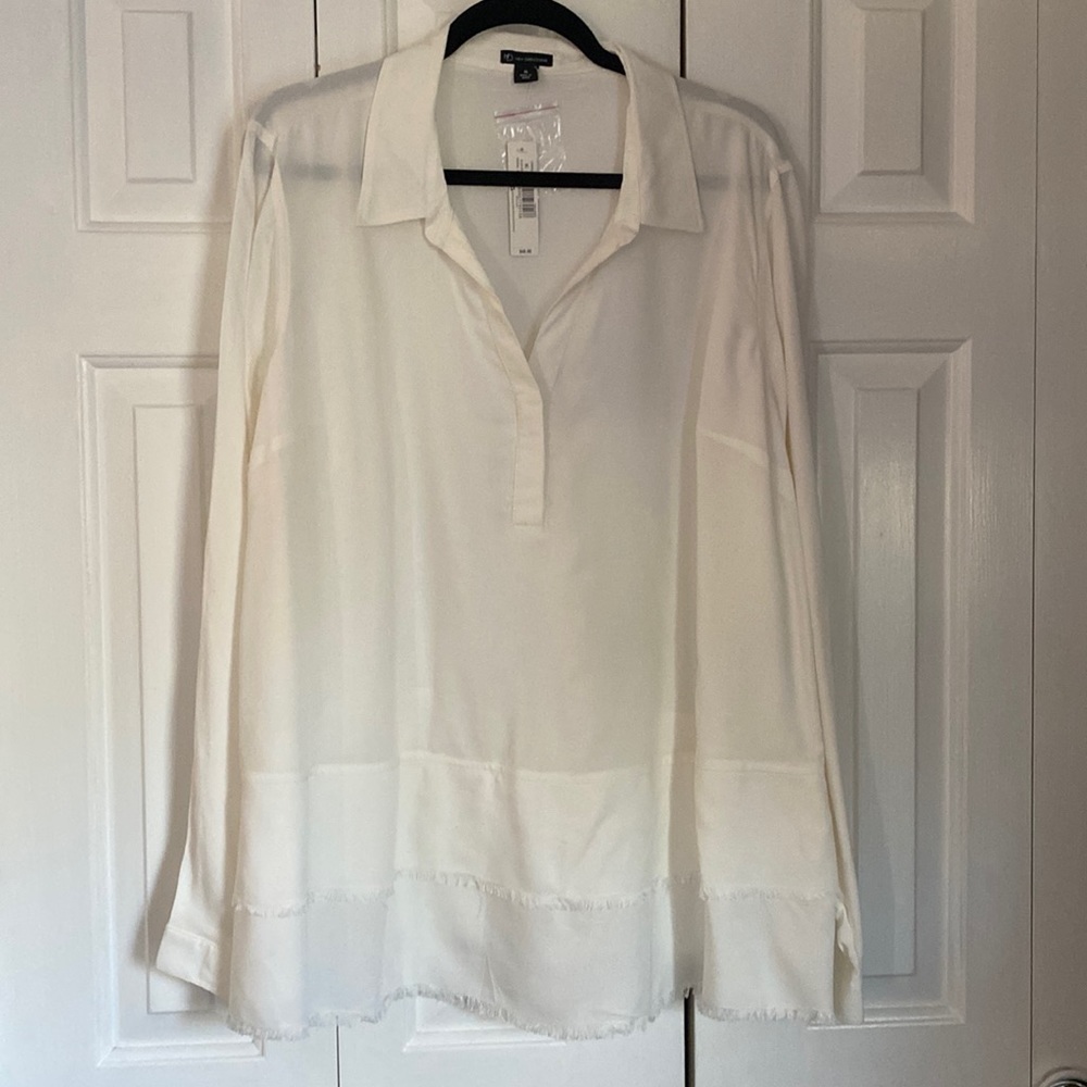 New Directions Cream Blouse